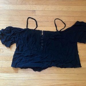 Black Crop Top